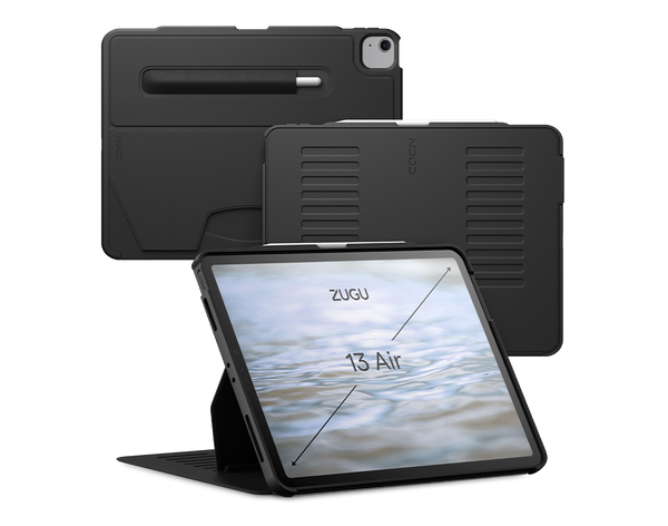 iPad air 13 Case all angles front back - Black