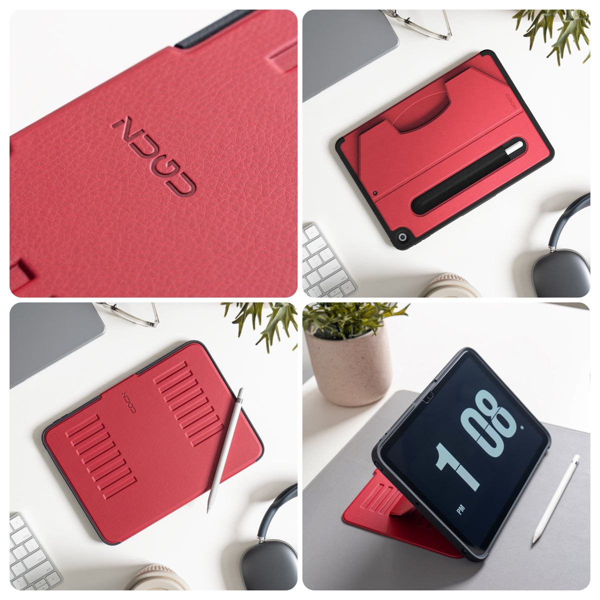 iPad 10.2 Case (7th/8th/9th Gen) 2019/2020/2021 - Scarlet