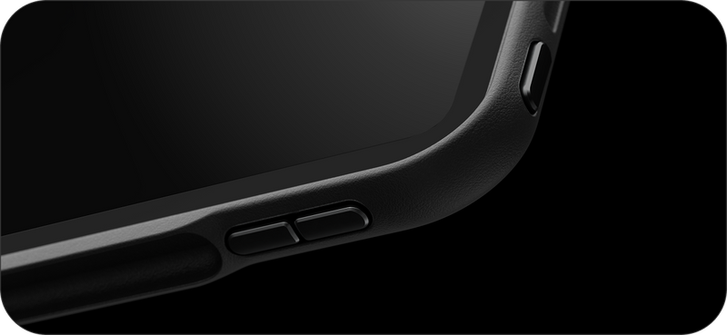 Aluminum buttons.